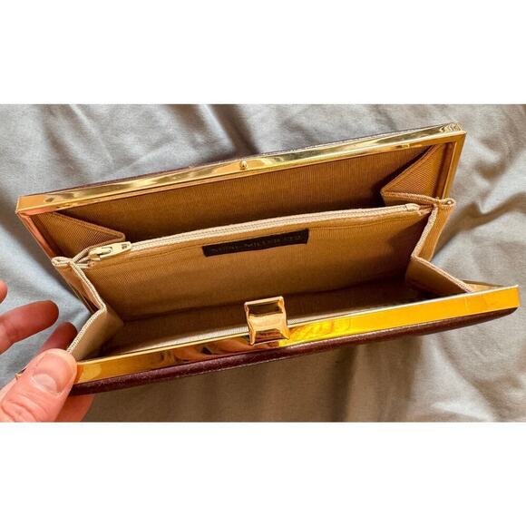 Shirl Miller Vintage Leather Clutch Purse Handbag - Picture 2 of 5